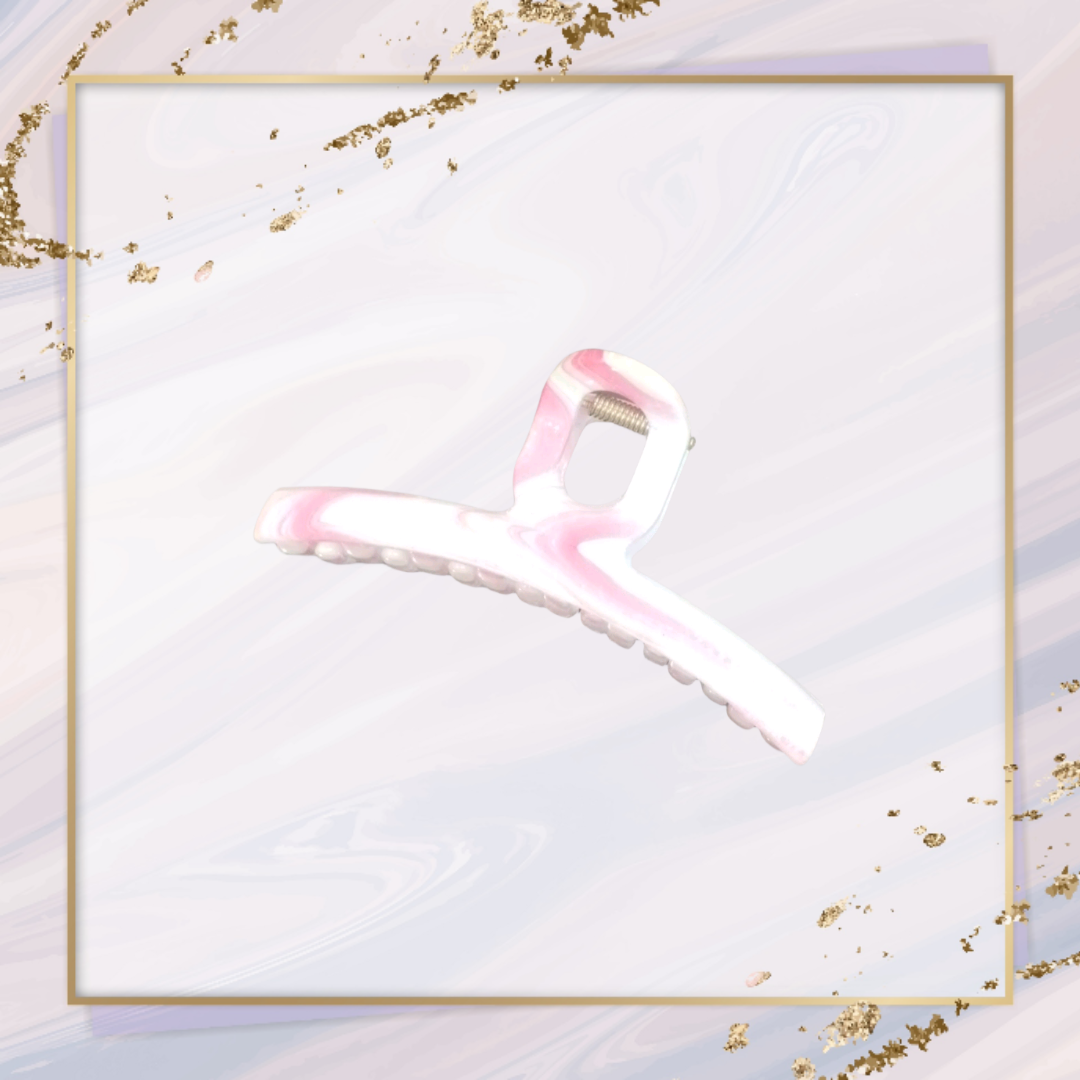 Pink rain bow hair clutchers