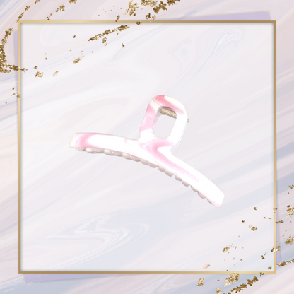 Pink rain bow hair clutchers
