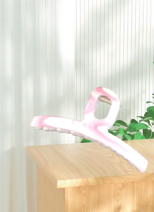 Pink rain bow hair clutchers
