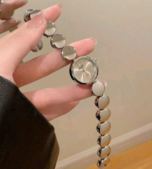 1pc Fashion Contrast Color Geometric Pattern Women's Quartz Watch, Elegant & Refined, Suitable For Daily Wear, Parties, Casual Gatherings